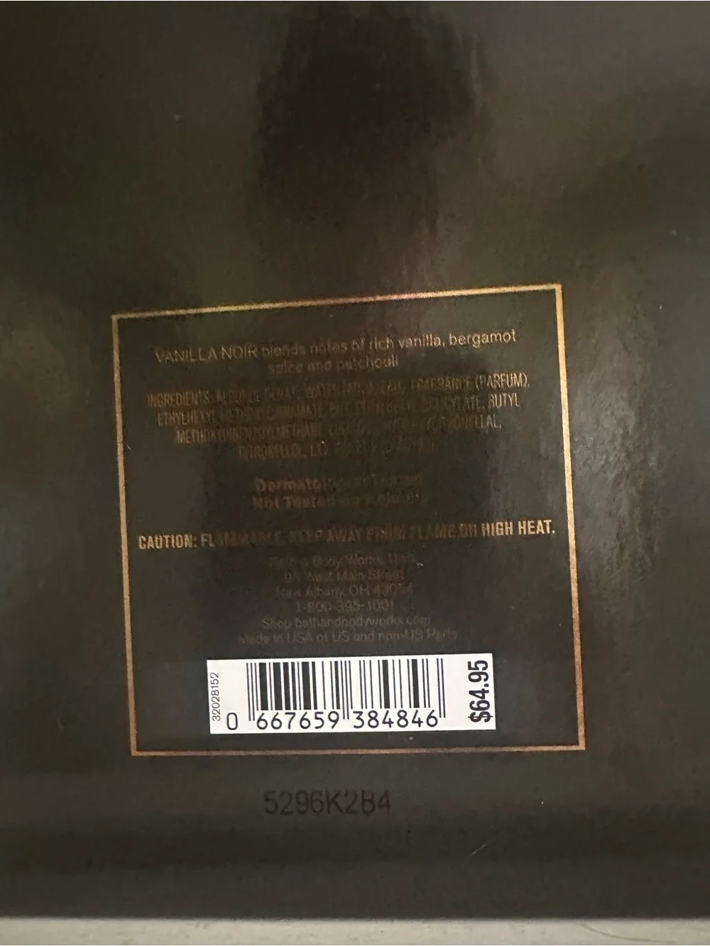 NEW BBW MENS VANILLA NOIR COLOGNE